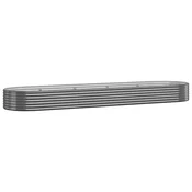 Vidaxl Visoka greda iz cinkanega jekla 396x100x36 cm antracit