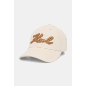 Karl Lagerfeld baseball kapa ženska bombažna K/SIGNATURE