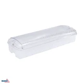 Luxmena zasilna LED svetilka za nadometno montažo, 3,5 W, IP65, 3 h, avtotest BM-C90-GLR-3ZP-AT3H-CNBOP