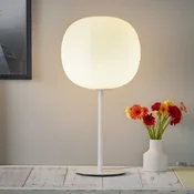 Foscarini Gem tavolo alta namizna svetilka, bela - Dnevna soba/jedilnica - Dizajn - bela satenirana, bela - Steklo