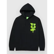HUF Megablast moški pulover s kapuco black