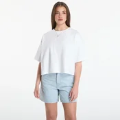 Majice Calvin Klein Jeans Ss Cropped Boxy Satin Floral Tee Bright White S