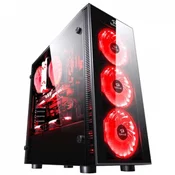 REDRAGON kucište SIDESWIPE GC-601 Midi Tower, Micro-ATX, ATX, Bez napajanja, Crna