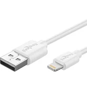 Goobay Lightning auf USB 3m Weiß