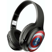 Djecje slušalice ERT Group - Captain America, bežicne, crne
