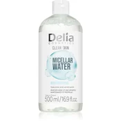 Delia Cosmetics Clean Skin micelarna voda z vlažilnim učinkom 500 ml