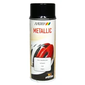 Metalik barva sprej efekt 400ml METALLIC Motip - Črna metalik