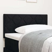 vidaXL Naslon za glavo Diamantni Bloki Črna 90 cm Tkanina