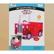Fiesta Crafts 3D sestavljanka Vintage avto rdeče