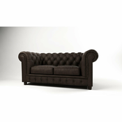 Tamno smeda baršunasta sofa 178 cm Cambridge - Ropez