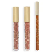 Makeup Revolution Shrek Gingy Lip Kit Set Set glos za ustnice Gingy Lipgloss 3 ml + črtalo za ustnice Gingy Lip Liner 1 g + šminka Gingy Matte Liquid Lipstick 3 ml