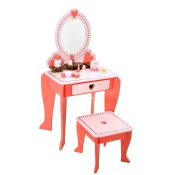 Topi Toys Sto za devojcice sa ogledalom, 7 aksesoara, Roze