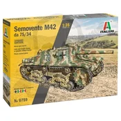 Italeri 1:35 Semovente M42 da 75/34 (nadgrajena izdaja) - model samohodnega topa