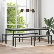 vidaXL klop Siva Sonoma 200 x 35 x 45 cm Konstruiran les