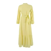 Trendyol Modest Ženska haljina Tctss26Eb00037, Žuta
