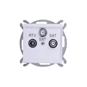 shumee Sonata RTV-SAT-SAT antenska vtičnica bela GPA-R2S/m/00