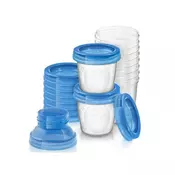 AVENT Via šolje sa poklopcima i adapterima -set 10 kom+2adaptera 1602