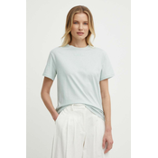 Pamucna majica Calvin Klein za žene, boja: siva