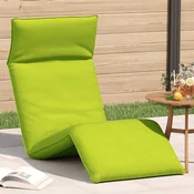 Sklopiva ležaljka za suncanje svijetlo zelena 175x54x8,5 cm Oxford tkanina