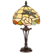 Casa Padrino luxury Tiffany table lamp lamp multicolored A� 25 x H. 47 cm - Tiffany stool lamp - Tiffany desk lamp - Tiffany lights - Luxury interior - Luxury lights