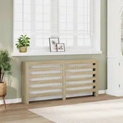 Vidaxl Pokrov za radiator sonoma hrast 175x20x82 cm inženirski les