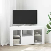 Kotni LED TV ormar Bijelo 100 x 40 x 50 cm Konstruirano drvo