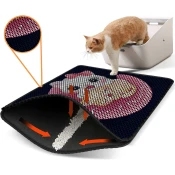 Aberto Design Prostorika za toalet za macke Nrszn0065, 45 x 60 cm, Tamnoplava