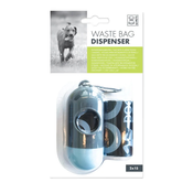 M-Pets Dispenzer sa cvrstom futrolom 2x15kom - Crna i plava/pink