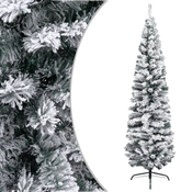Tanko umjetno božicno drvce sa snijegom zeleno 240 cm PVC
