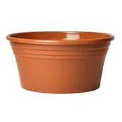 IRIS ploščati cvetlični lonček 14 cm TERRACOTTA
