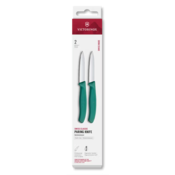 Victorinox nož 6.7604.2C1, set 2v1 za zelenjavo, raven, 8 cm, zelen