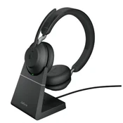 slomart Slušalke Evolve2 65 Stereo, črne, z osnovo in Bluetooth Link380c MS