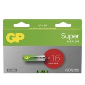 Baterija GP SUPER alkalna LR6 AA 16 kos 16/1