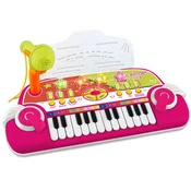 Bontempi klaviatura z mikrofonom, roza (122972)