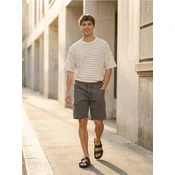 Sinsay - Jogger kratke pantalone od trapera - svetlo siva