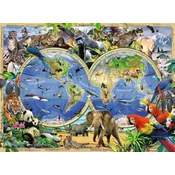 Ravensburger Puzzle Svet divjih živali XXL 100 kosov