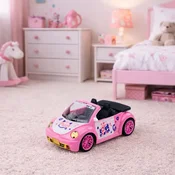 Princess RC kabriolet – rožnati avto na daljinsko vodenje za otroke