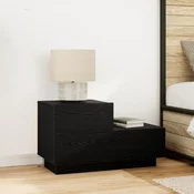 Nocni ormar Crni hrast 70 x 36 x 40,5 cm Konstruirano drvo