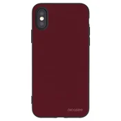 Silikonski črni ovitek za Apple iPhone X/XS - Burgundy red