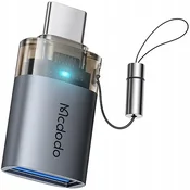 Mcdodo MCDODO ADAPTER USB-A 3.0 NA USB-C NA USB TIPA C 3A 5GB OTG LED