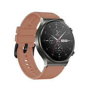 Silikonska zapestnica za Huawei Watch GT 2 / 3 / 4, 2 Pro / 3 Pro / 4 Pro, GT 2e (46 mm) - Rjava KP35351