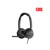 Epos IMPACT 860T ANC Stereo Headset Wired MS Teams Certified Adaptive ANC Noise Cancellation 360-Degree Busylight Super Wideband Tech
