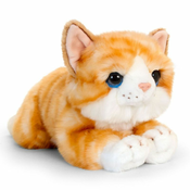 Plišani macic koji leži Keel Toys - Ridokos, 25 cm