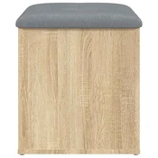 Vidaxl Klop za shranjevanje sonoma hrast 42x42x45 cm inženirski les