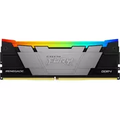 KINGSTON RAM memorija 16GB (1x16GB) DDR4 3600MT/s CL16 FURY Renegade RGB Crna XMP (KF436C16RB12A/16)
