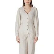 Vila Vimulli V-Neck L/S Top 14103853 Bela