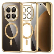 Ovitek Techsuit Luxury Crystal MagSafe za Xiaomi Redmi Note 15 Pro Plus/Poco M8 Pro - zlat