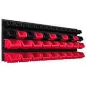 shumee Deska za orodje 115 x 39 cm polica za garažno steno