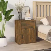Vidaxl vidaXL Nočna omarica dimljen hrast 50x36x60 cm