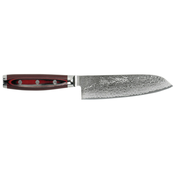 Santoku nož SUPER GOU, 16,5 cm, rdeča, Yaxell